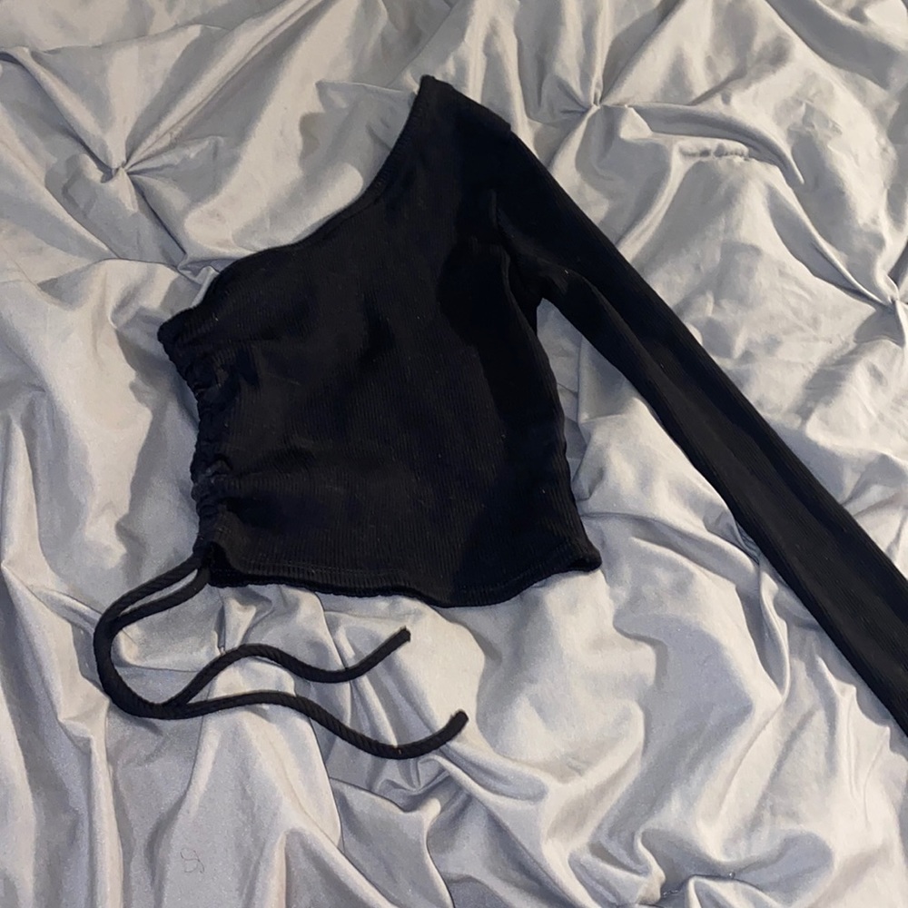 One Shoulder Crop Top